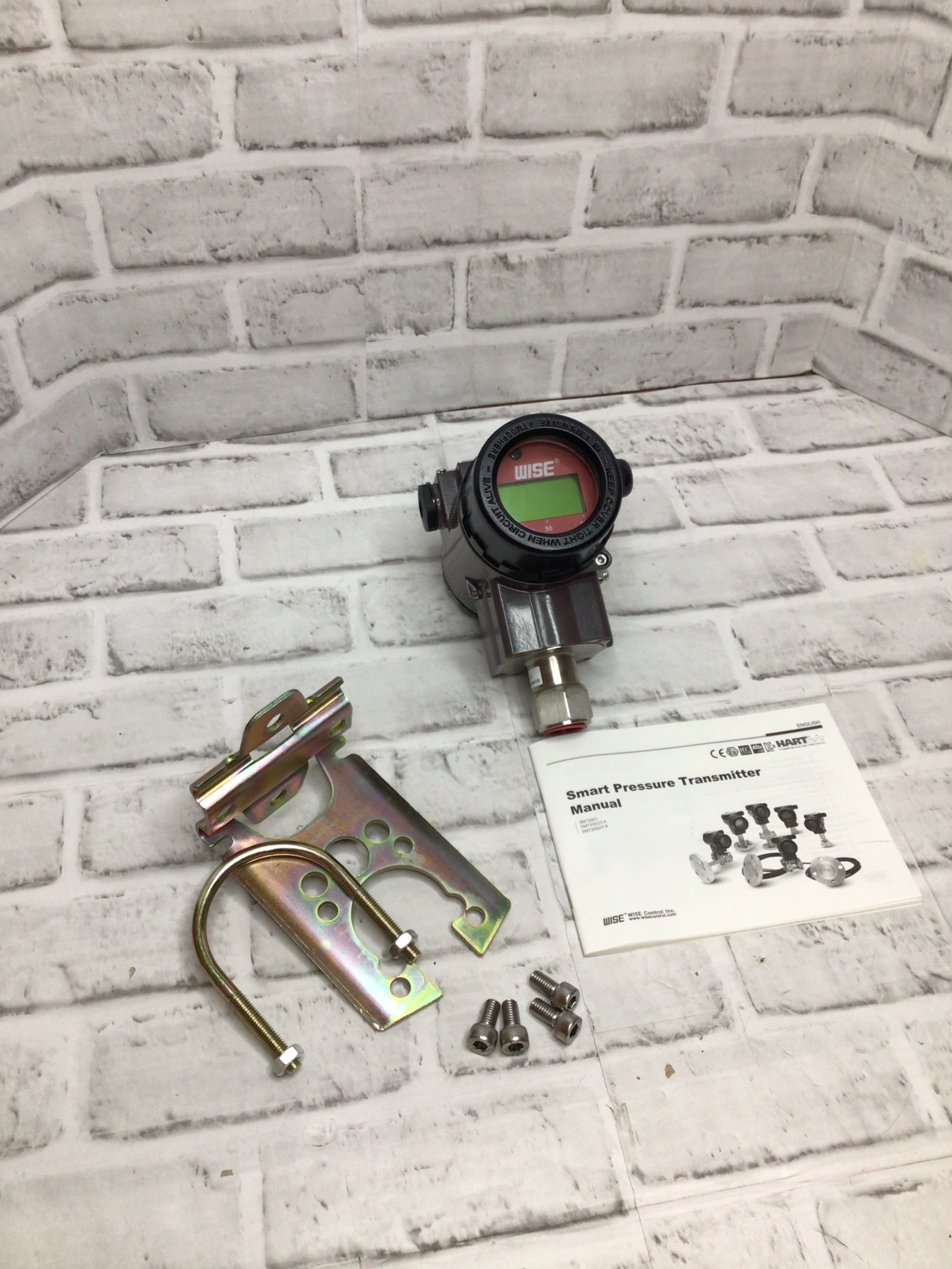 WISE SMT2002 Hart Type Pressure Transmitter with LCD Display, mounting Bracket (8115842810094)